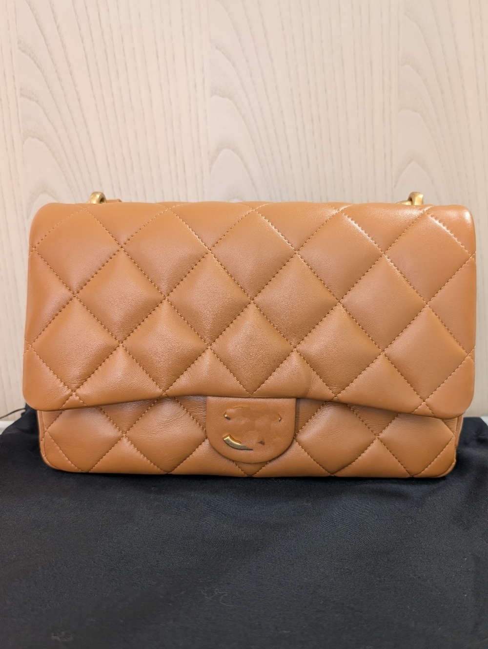 Chunky Chain Quilted Leather Shoulder Bag